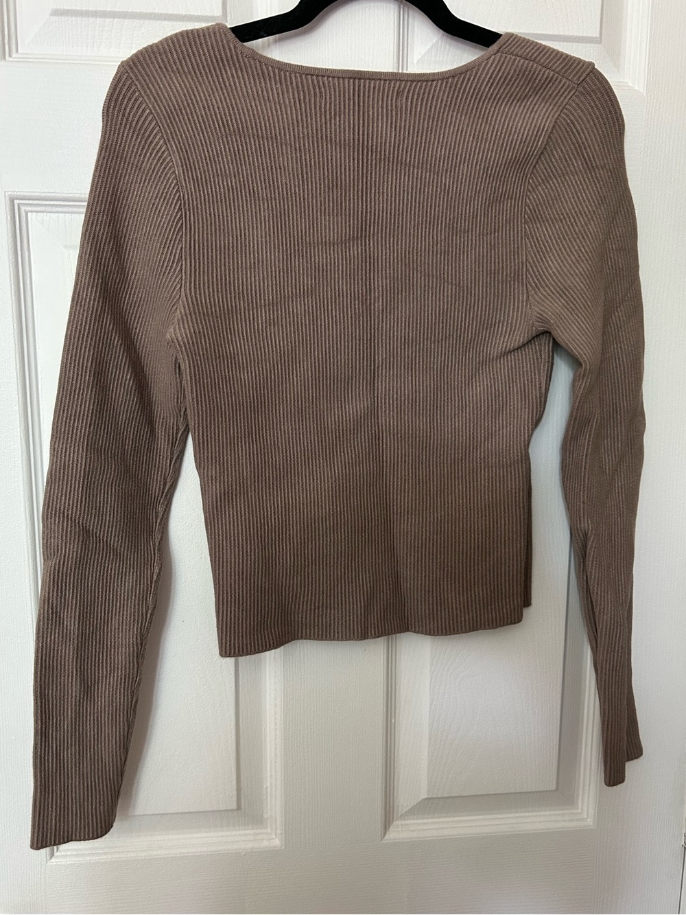 Abercrombie Ottoman Long Sleeve Top - Taupe - Picture 5 of 5